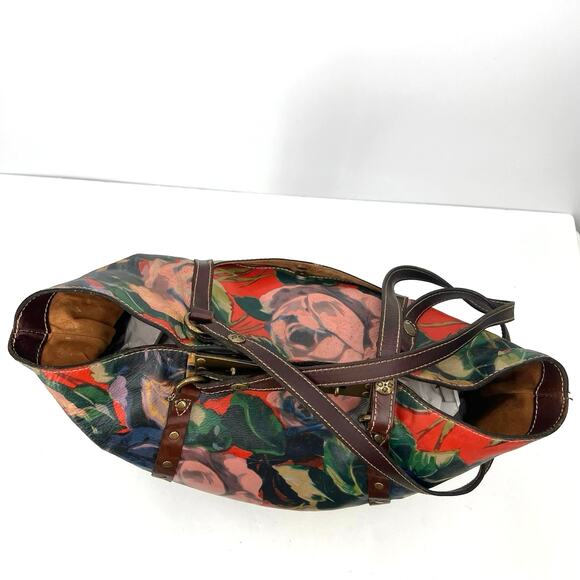 Patricia Nash women’s floral leather large  tote computer bag - Picture 9 of 16